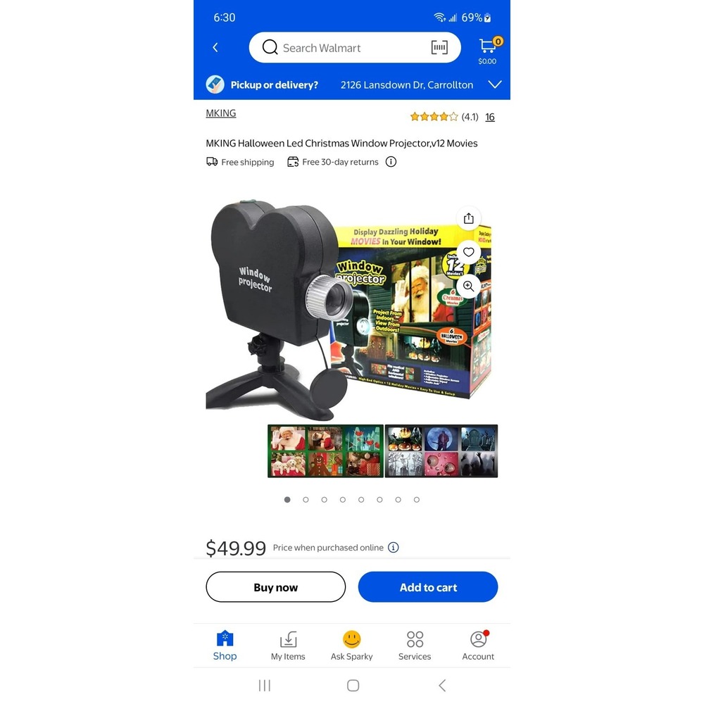 1- Bulbhead Christmas‎ / Halloween Window Projectors, Work Great Holidays